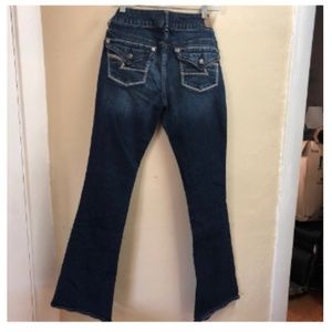 AMERICAN EAGLE BLUE BOOT CUT JEANS SIZE 2